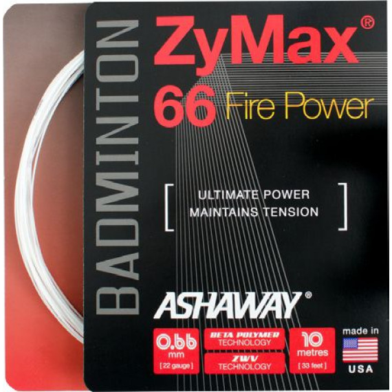 Струна для бадминтона Ashaway ZyMax 66 Fire Power Струна для бадминтона Ashaway ZyMax 66 Fire Power